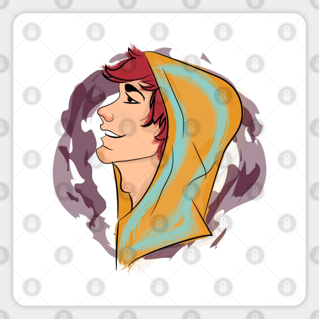 The Guy With A Hoodie Magnet by Heartfeltarts